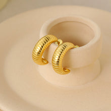 Hot C Shape 925 Sterling Silver Hoop Earrings