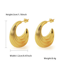 Chunky Irregular Pattern 999 Sterling Silver Hoop Earrings