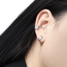 Fashion Scale Painted 925 Sterling Silver Non-Pierced Earring (Single)