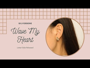 Geometry Hollow Round Wave 925 Sterling Silver Stud Earrings