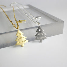 Fashion Christmas Tree Necklace in 925 Sterling Silver