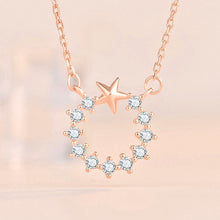 Starlit Elegance 925 Sterling Silver CZ Garland Necklace