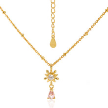 Elegant Five-Pointed Star Snowflake CZ Necklace for Women