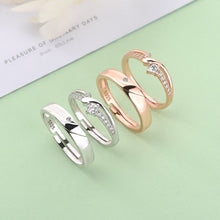 Adjustable CZ 925 Sterling Silver Promise Ring