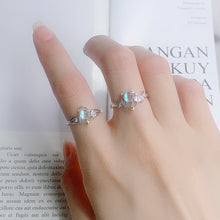 Modern Angels & Devils Created Opal 925 Sterling Silver Adjustable Ring