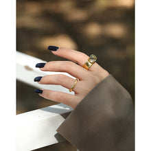 Adjustable 925 Sterling Silver Natural Crystal Ball Ring