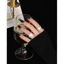 Fashion Moon Shines on the Sea 925 Sterling Silver Adjustable Ring