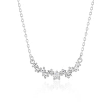 Women Irregular CZ 925 Sterling Silver Necklace