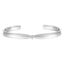 Girl's Fashion Knot 925 Sterling Silver Open Bangle