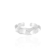 Modern Geometry Adjustable Rhombus 925 Sterling Silver Ring