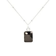 Geometry Fading Color CZ 925 Sterling Silver Necklace