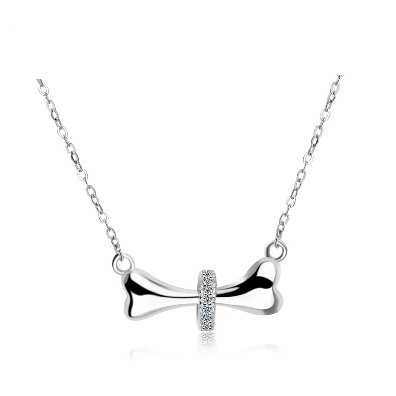 Bones Circle Solid 925 Sterling Silver Necklace