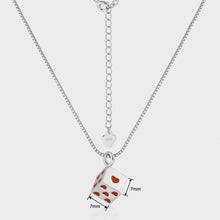 Fashion Fun Multicolor Love Cubic Dice 925 Sterling Silver Necklace