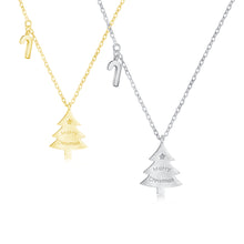 Fashion Christmas Tree Necklace in 925 Sterling Silver
