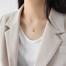 S925 Pure Silver Collarbone Chain Necklace with Water Droplet Pendant