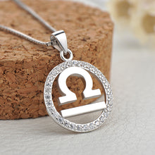 Personalized Zodiac Pendant in 925 Sterling Silver with CZ
