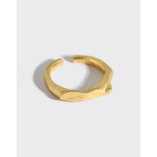 Modern Adjustable 925 Sterling Silver Irregular Geometry Ring