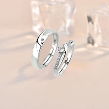 Adjustable CZ 925 Sterling Silver Promise Ring