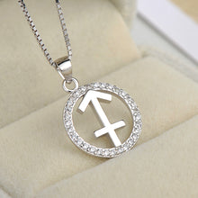 Personalized Zodiac Pendant in 925 Sterling Silver with CZ