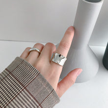 Adjustable Irregular 925 Sterling Silver Ring