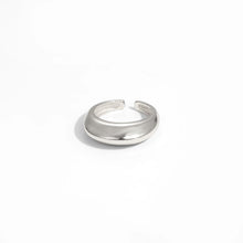 Simple Geometry Adjustable 925 Sterling Silver Ring
