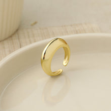 Simple Geometry Adjustable 925 Sterling Silver Ring