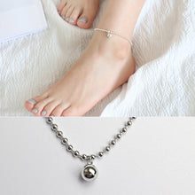 925 Sterling Silver Bead Ball Anklet