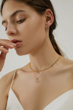 Dragon Dinosaur 925 Sterling Silver Necklace with Yellow Gold